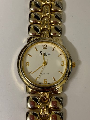 SHEFFIELD シェフィールド 14KT.ALL GOLD 刻印19798 Vintage Sheffield Skeleton Bubble Watch Pendant Necklace