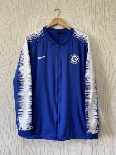 CHELSEA 2018 2019 FOOTBALL SOCCER ANTHEM TRACK TOP JACKET CHELSEA 2018 2019 FOOTBALL SOCCER ANTHEM TRACK TOP JACKET