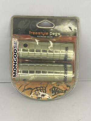 Mongoose Freestyle BMX Bike Pegs Chrome Extreme Gear BRAND NEW SEALED