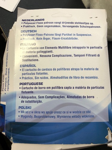Penn Plax Cascade Canister Filter Floss Pads 6 Pack For 700/1000 Canister