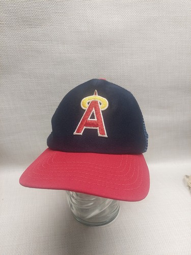 Vintage 90's Anaheim Angels Trucker Hat NEW ERA Snapback