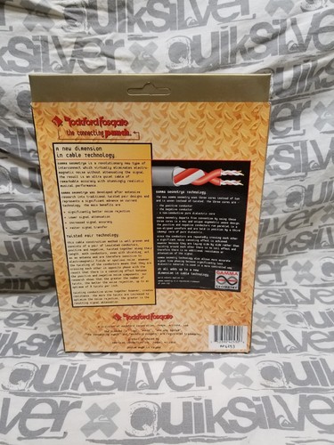 Old School Rockford Fosgate Triple X RCA Cables 9ft 10in