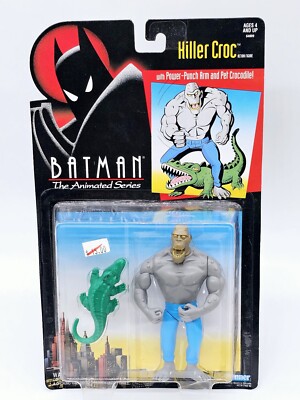 SEALED MOC VTG 1994 BATMAN ANIMATED SERIES KILLER CROC 5'' FIGURE KENNER