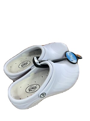 Cherokee Anywear ZONE Unisex Workwear Injected Clog with Backstrap Shoe White 5m