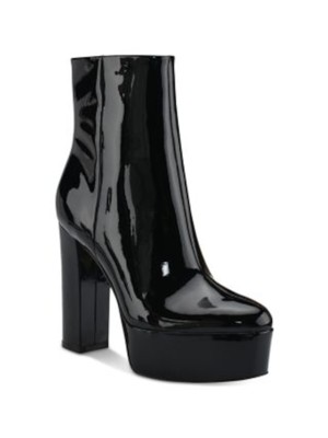 Женские черные ботинки MARC FISHER LTD из кожи миндаля на каблуке Caled 2, 6,5 М