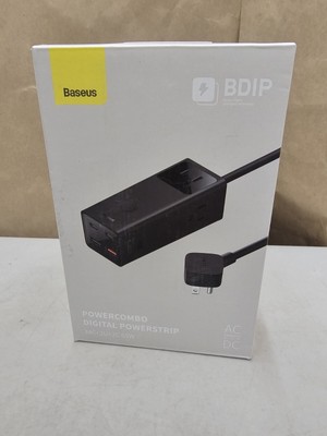 Baseus GaN5 65W Digital Power Strip 3AC Surge Protector Desktop Adapter Sockets