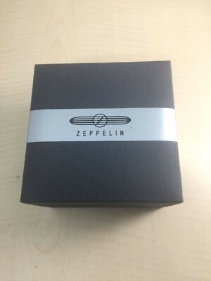 Pre-owned Zeppelin Watch 7038 - 1 Hindenburg Quartz 40 Mm Leather Belt