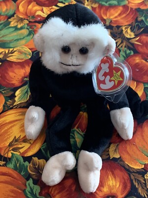 Ty Beanie Baby Mooch the Spider Monkey Rare Retired Errors 1998