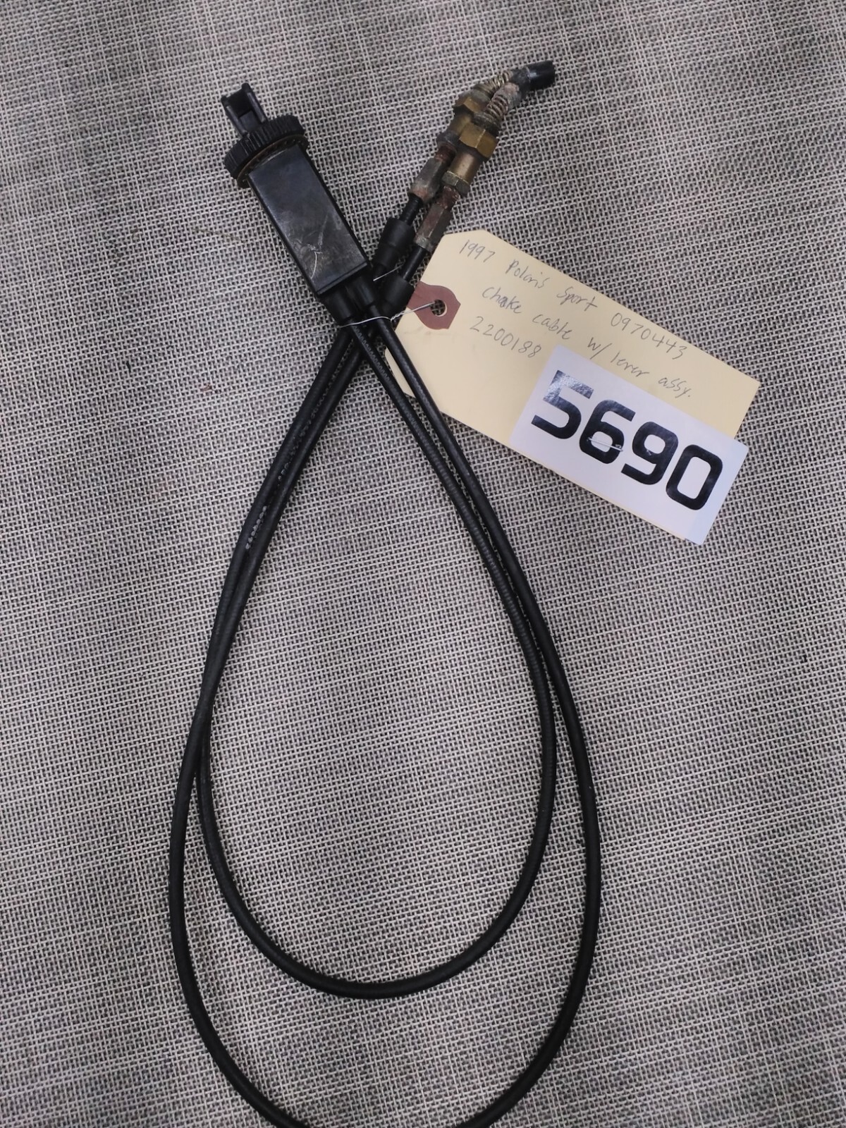 CHOKE LEVER & CABLE 2200188 OFF 1997 POLARIS SPORT 0970443