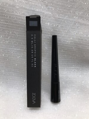 ZOEVA Cosmetics Calli Graphic Matte Finish Liquid Eyeliner Black Noir NEW