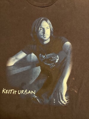 Keith Urban Shirt Size XL 2005 Be Here Tour 2 Sided W Dates