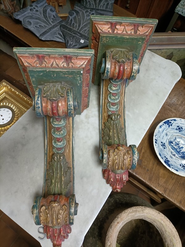 Mensole Antiche Stile Rinascimento 