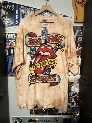 Vintage 2003 Music Rolling Stones Tattoo You Tie Dye Shirt Liquid Blue XXL