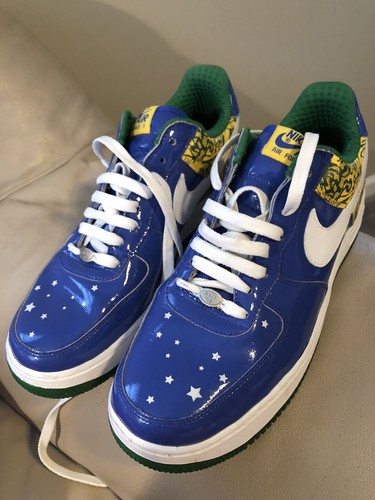 Rare Men's Nike Air Force 1 Premium 2006 Brazil World Cup