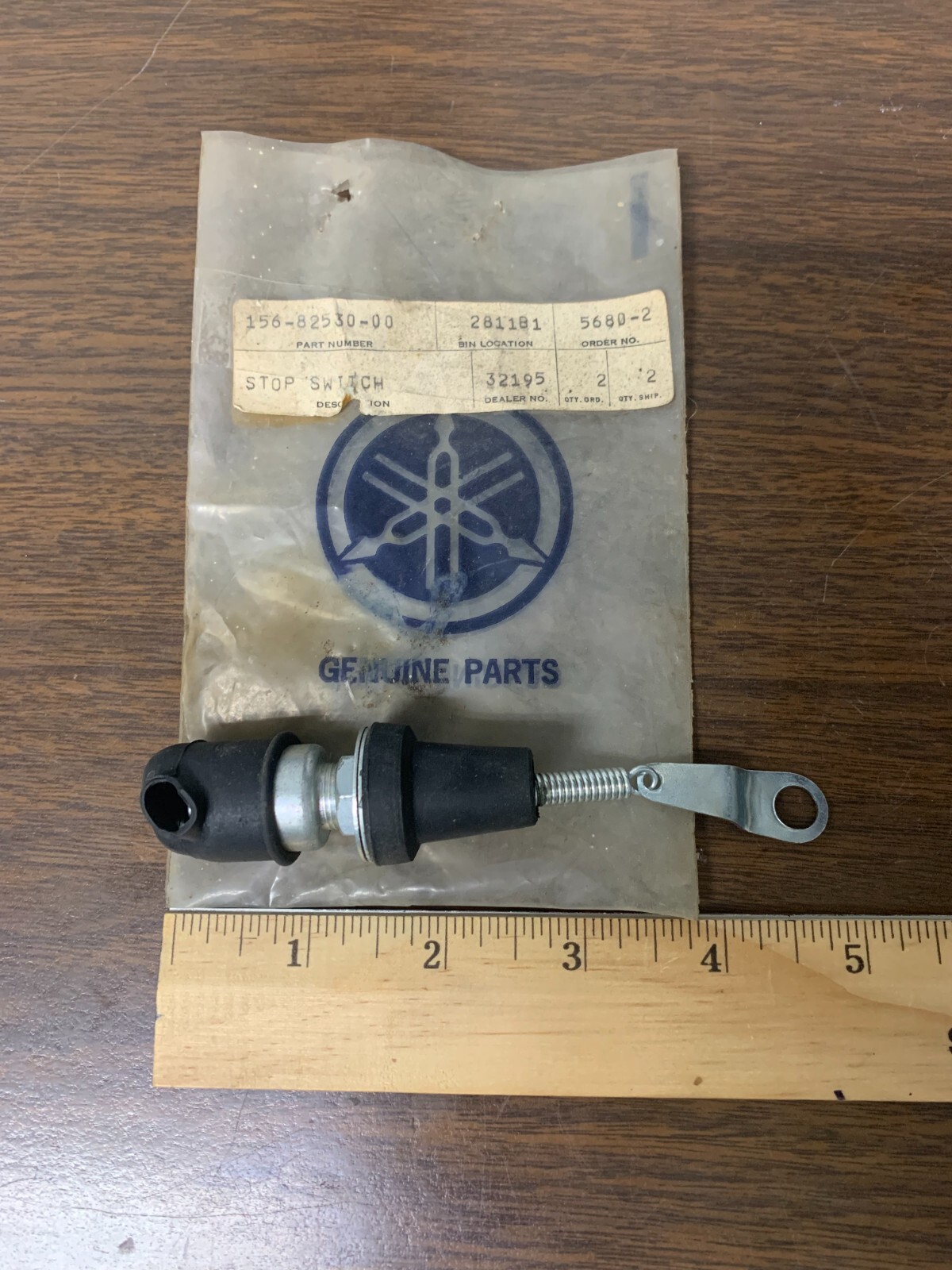 ゐぬゐ New OEM NLA Yamaha Stop Switch Assembly YM1 YDS3 156-82530