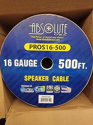 Absolute USA ProS16-500 16 Gauge Speaker Cable 
