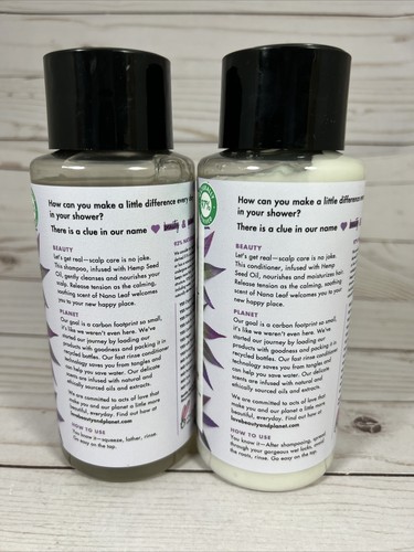 Love Beauty & Planet Hemp Seed Oil Shampoo Conditioner Set 13.5oz Soothe Nourish