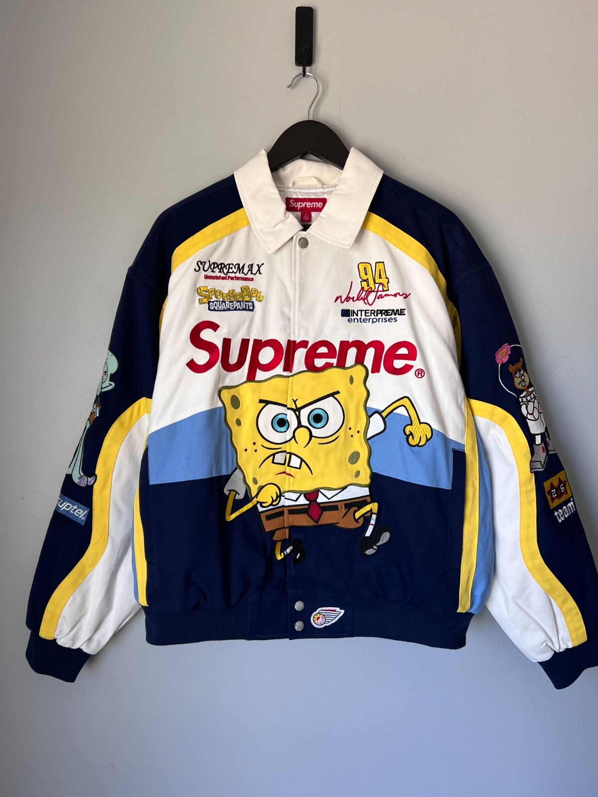 Supreme x Jeff Hamilton Spongebob Racing Jacket - Size Large