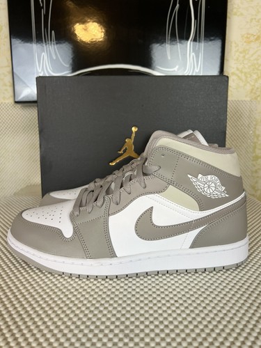 Air Jordan 1 Mid College Grey 554724-082 Men's Size 10.5