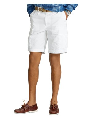 

Мужские белые хлопковые шорты-карго POLO RALPH LAUREN, талия 34, Белый, 710835030004