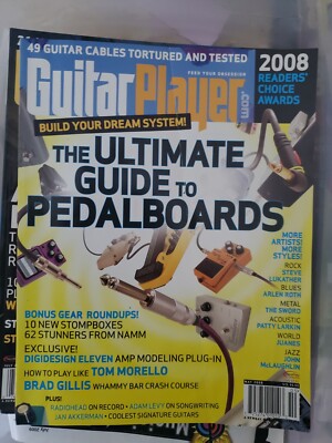 GUITAR PLAYER MAGAZINE MAY 2008 ULTIMATE PEADLBOARD STEVE LUKATHER Free shippinG