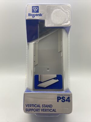 White PS4 Vertical Stand for PlayStation 4 Console by Biogenik from GameStop