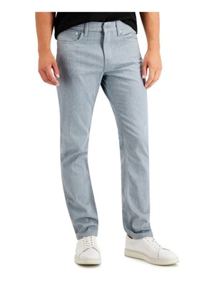 

CALVIN KLEIN Mens Blue Easy Care, зауженные джинсы из хлопкового денима 30W/30L, Синий, 40GM779
