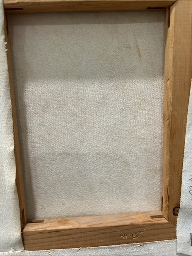 Artist signed Vintage Painting on Canvas “ Red and White Roses "Still Life Frame