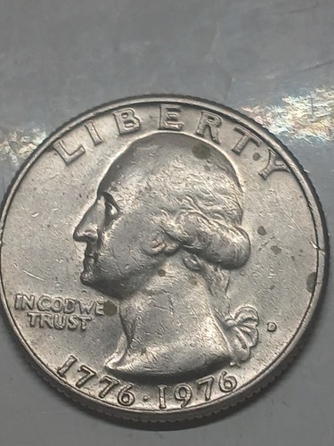 ダール 1776-1976 D US Bicentennial Quarter, Rare Filled. Mint Mark