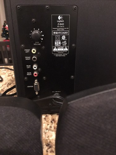 Logitech Z-640 5.1 Surround Sound PC Multimedia Speaker System TESTED **Works**