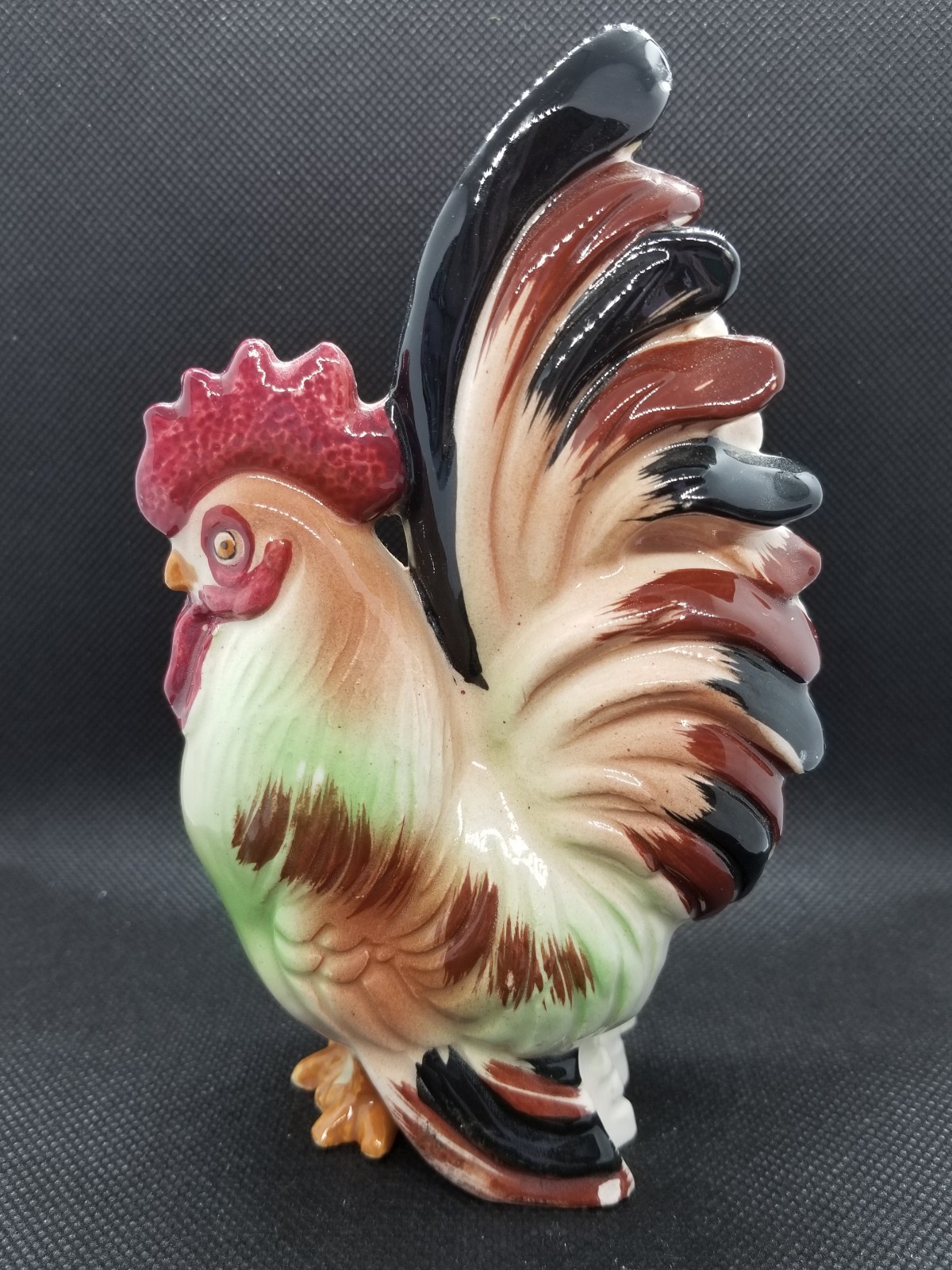 Vintage Ceramic Porcelain Rooster Figurine Japan