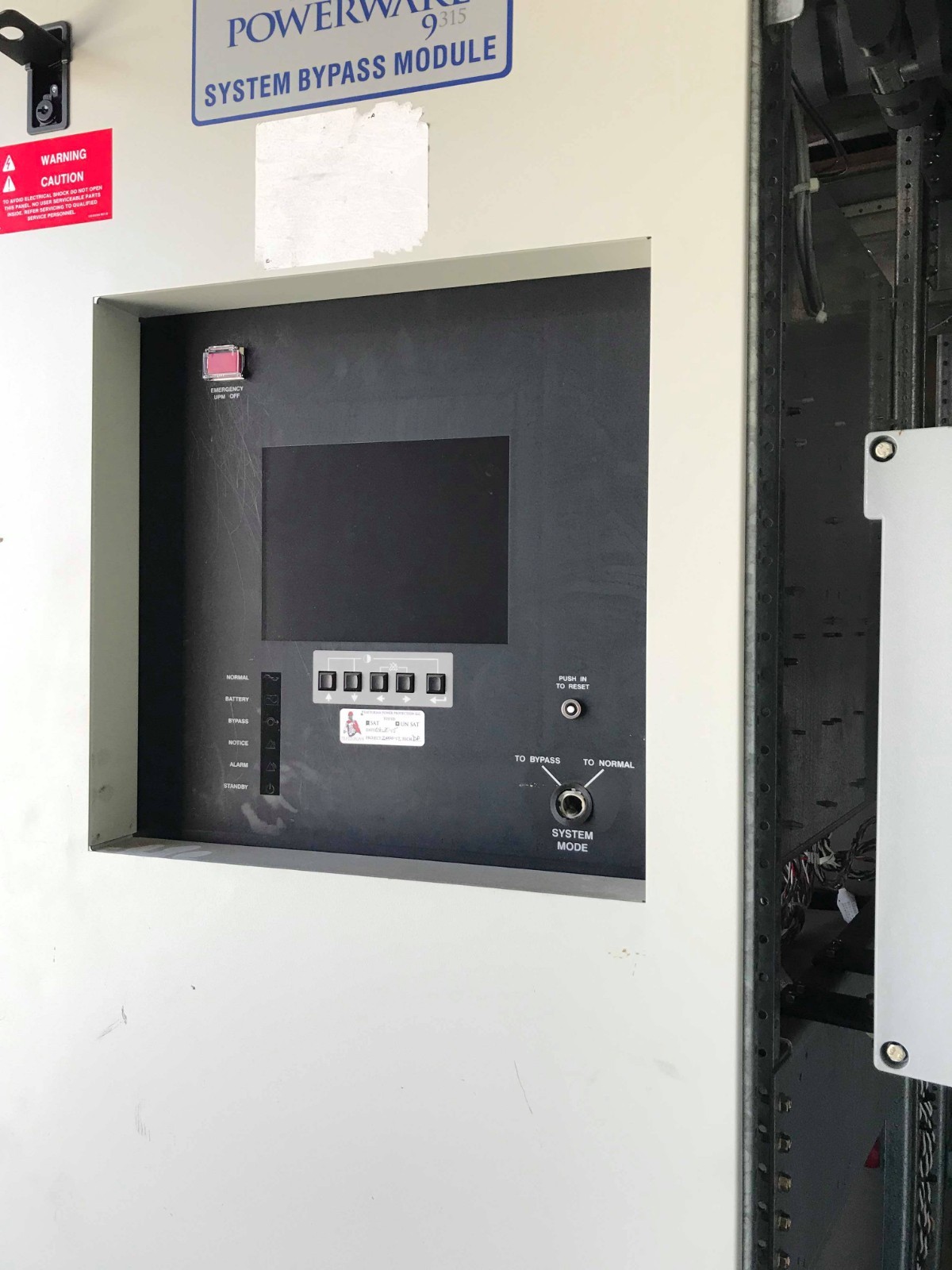 Powerware 2000A System Bypass switchgear SBM261641111312 Magnum DS MDS620