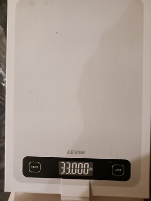 Levin K9H Food Scale 33lb Digital Kitchen Scale-Silver (IL/RT6-19648-K9H-NOB)