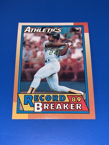 1990 Topps Rickey Henderson Record Breaker Baseball Card #7