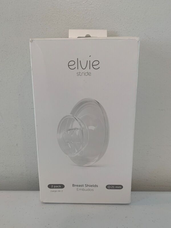 Elvie Stride 2 Pack Breast Shields 24mm Triangle BPA Free Opened EB01-BSM02