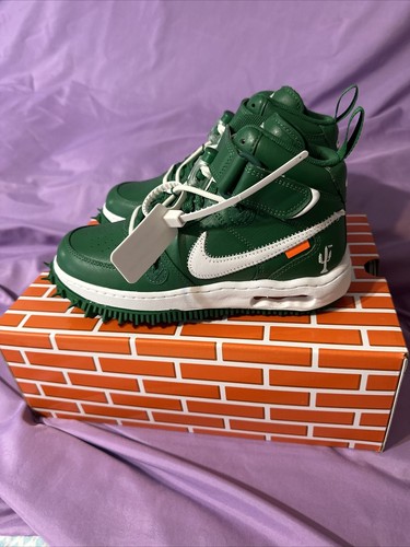 ☆NIKE X OFF-WHITE☆AIR FORCE 1 MID SP LEATHER PINE GREEN Nike Air Force 1 Mid SP Leather x Off-White Pine Green (Sz