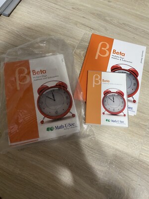 Math-U-See Beta DVDs Instruction Manual Student Workbook And Tests