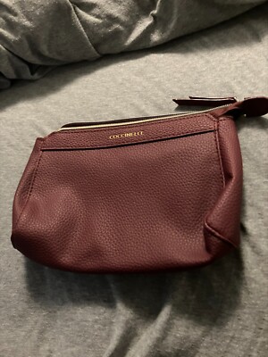 Coccinelle Turkish Airlines Womens Red Zip Up Makeup Pouch