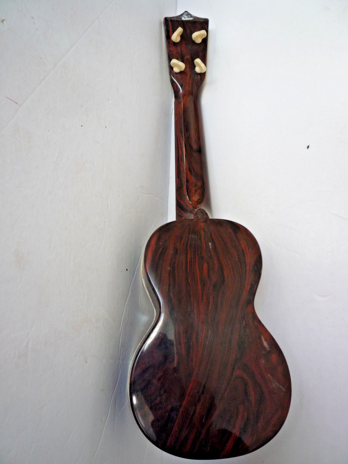 Vintage FLAMINGO UKULELE by EMENEE with Arthur Godfrey Uke Player, Plastic,1950s