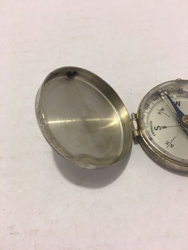 VINTAGE PIC  POCKET COMPASS CASE - MADE IN GERMANY