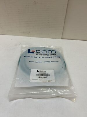 L-com Cat6a RJ45 Premium Outdoor Continuous Flex Double Shielded Ethernet 7ft