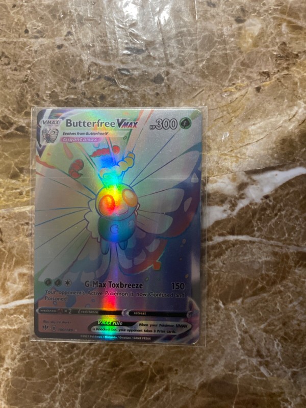 Butterfree VMAX (Secret) 190/189 Swsh03: Darkness Ablaze Holo