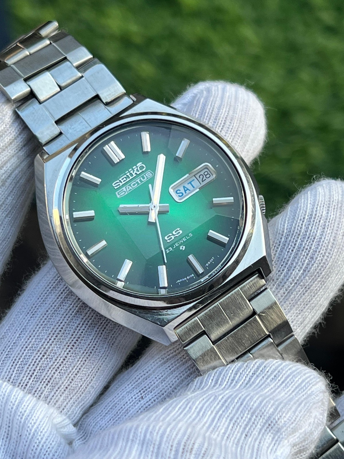 2408602925 ＊ SEIKO セイコー 5ACTUS SS 23石 6106-7520 デイデイト 