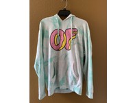 odd future oval teal hoodie