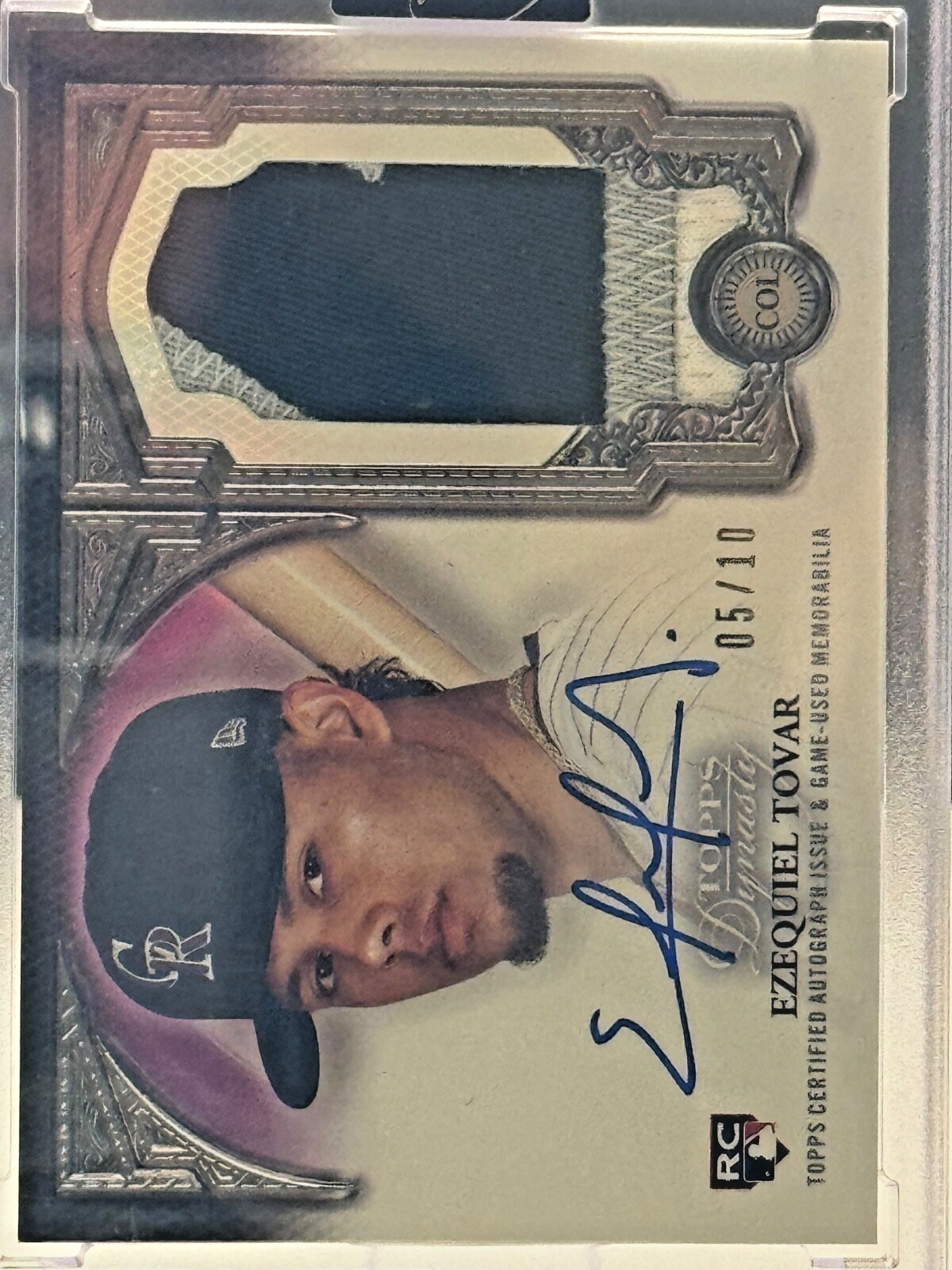 2023 Topps Dynasty Ezequiel Tovar  RC Patch Auto /10 #DAP-ETI