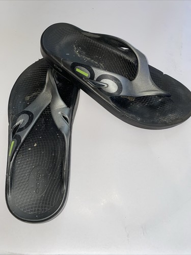 OOFOS OORIGINAL Sports Recovery Black Sandals Thong Flip