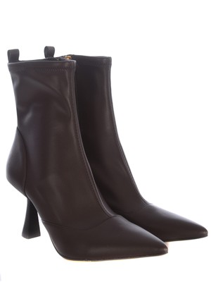Pre-owned Michael Kors Ankle Boots "clara" In Marrone