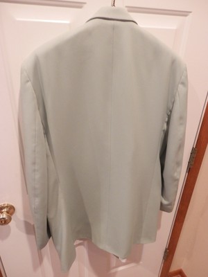 Mint Seafoam Green Tuxedo Jacket Andrew Fezza Fusion Costume sz 48 L 48 long