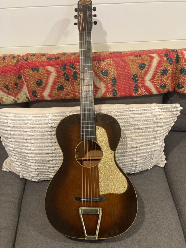 First National Institute Allied Arts acoustic parlor size guitar ~1920’s