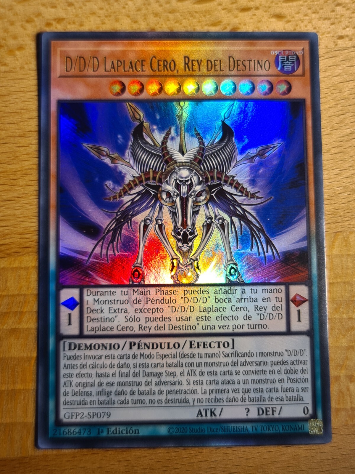 D/D/D Destiny King Zero Laplace○YUGIOH○GFP2○SPANISH